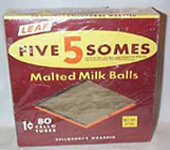 Leaf Five 5 Somes Box of Malted Milk Balls