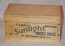 Cudahy's Sunlight Process Cheese wood Box