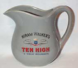 Hiram Walker's Ten High Bourbon Pitcher