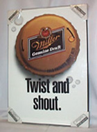 Miller Genuine Draft Beer sign