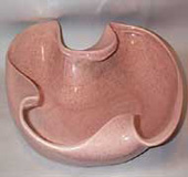 Red Wing low curved Pink Bowl