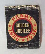 Sears Golden Jubilee Matchbook, Minneapolis, Mn 1936